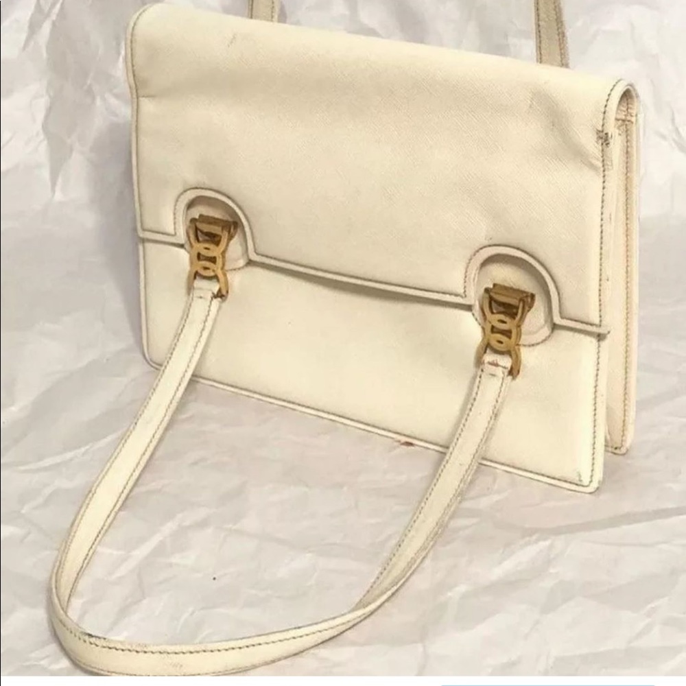 Gucci Vintage off White Authentic Bag RARE antique
